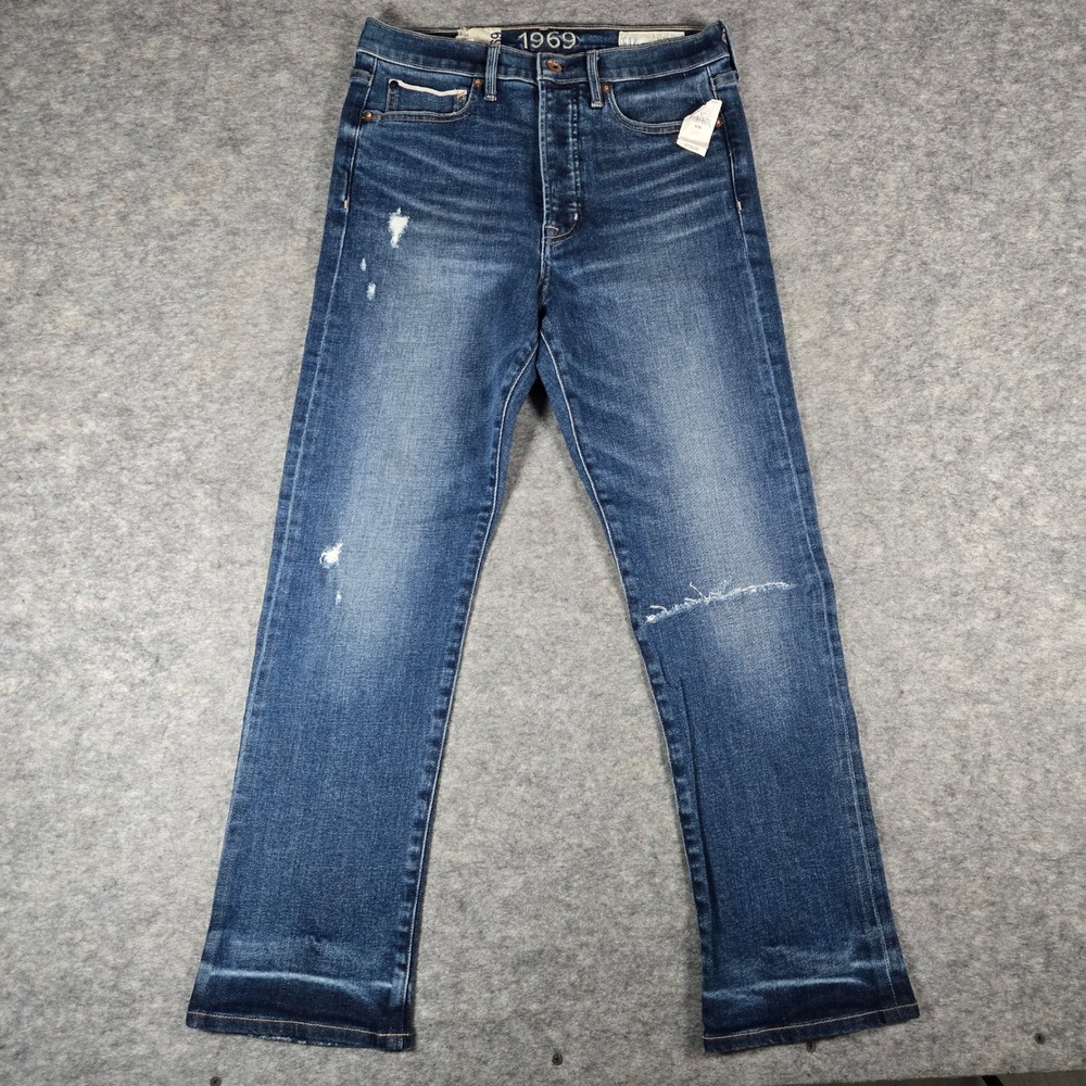 Gap Womens Blue 1969 Japanese Selvedge Cigarette Jeans 6/28